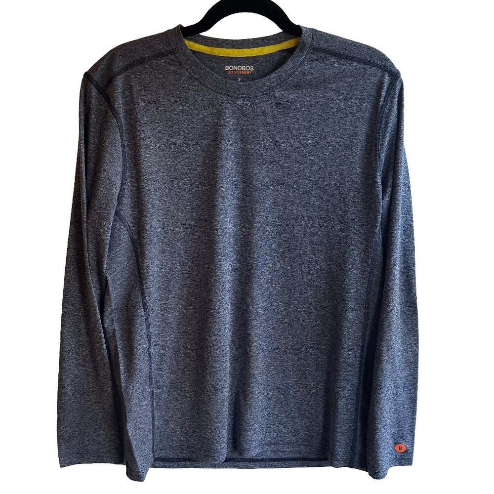 Bonobos Goodsport Long Sleeve Workout Shirt Mens Size Small